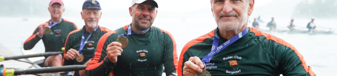 RC Bergedorf holt 4 Medaillen bei der World Rowing Masters Regatta in Bled